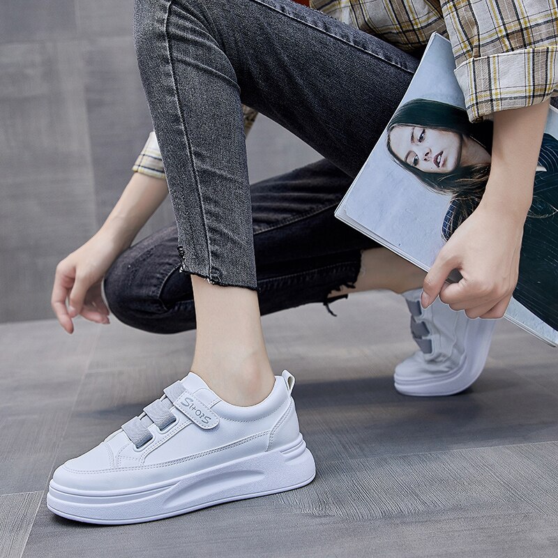Women's Shoes Velcro Convenient and Comfortable High and Low Sports Shoes Brand Trend Walking Shoes Women