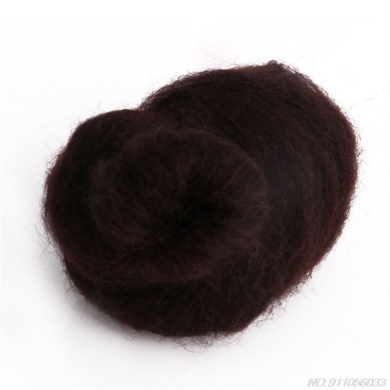 Mode Wol Corriedale Needlefelting Top Zwervende Geverfd Spinning Nat Vilten Fiber N30 20: DC