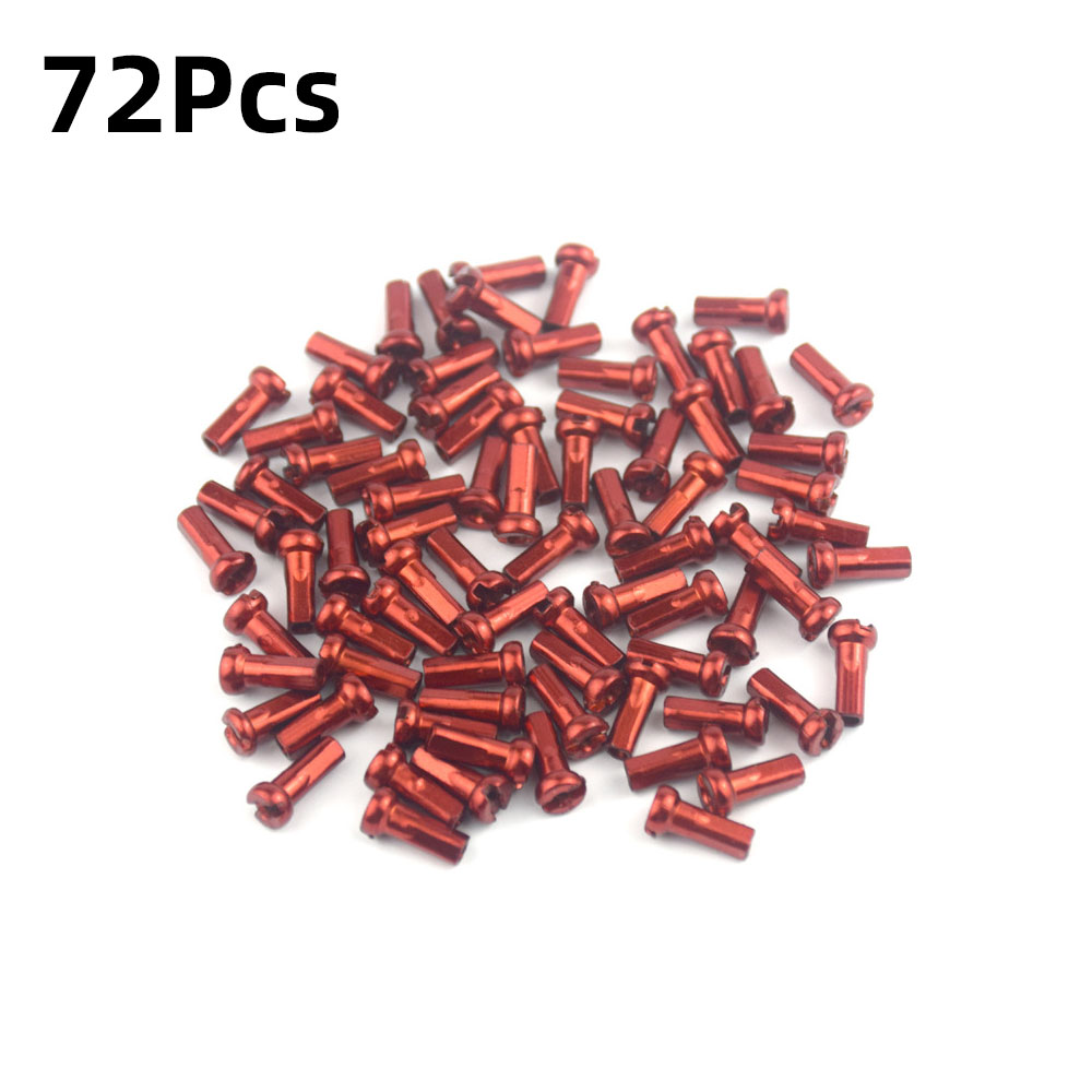 Tapa para radios de bicicleta de 14G, 36/72 Uds., tapa para pezones de rueda de ciclismo para radios de 2mm y 14mm, tetina para radios de rueda colorida: Verde claro