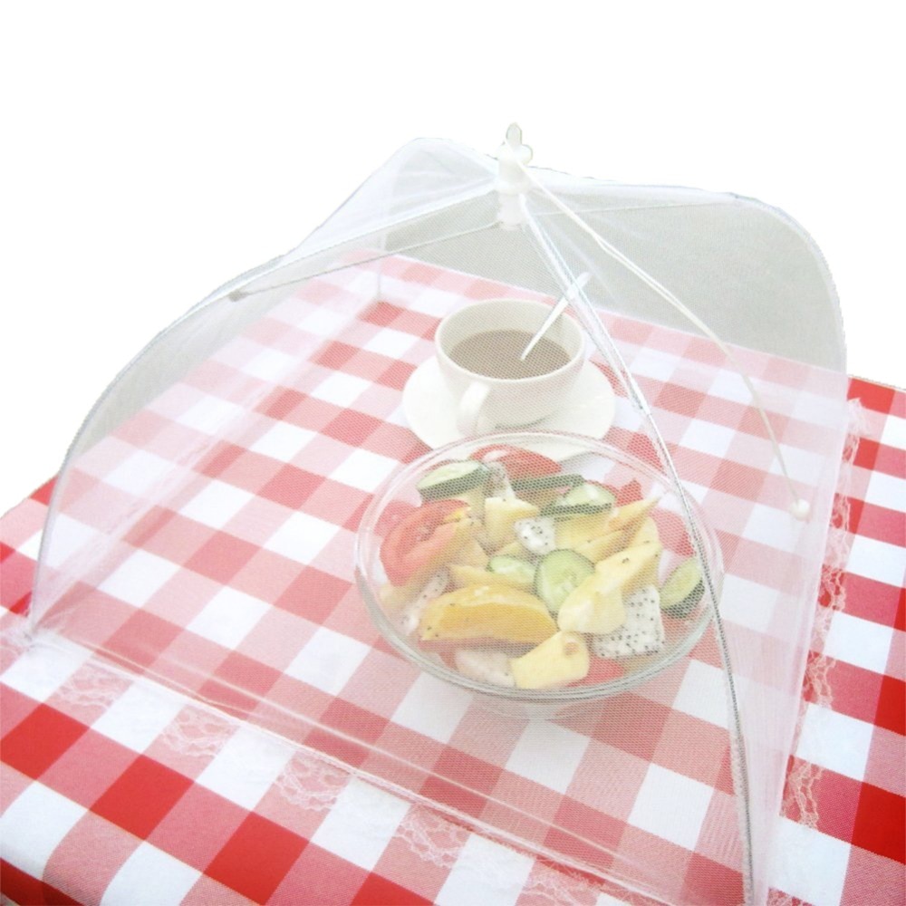 Large Pop-Up Mesh Screen Food Cover Anti Mosquito Fly Resistant Tent Lace Net Umbrella Collapsible Outdoor Picnic Food Covers