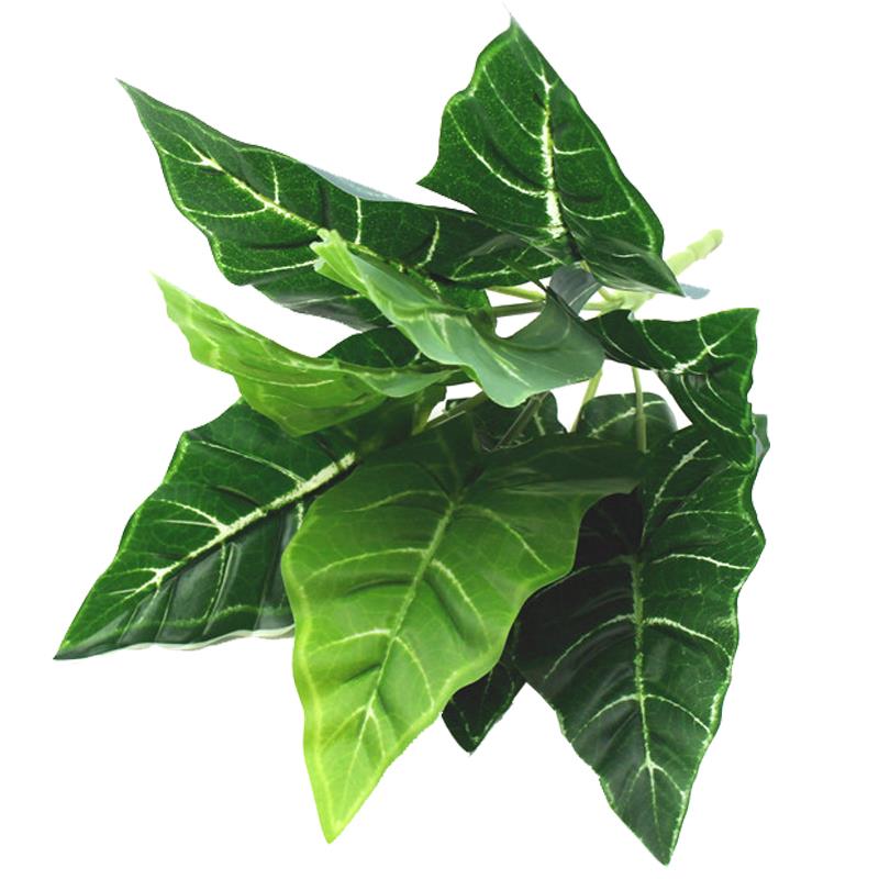 Kunstige blade gren retro grønt blad til boligindretning bryllup planter imiteret stof løv værelse dekoration: 6