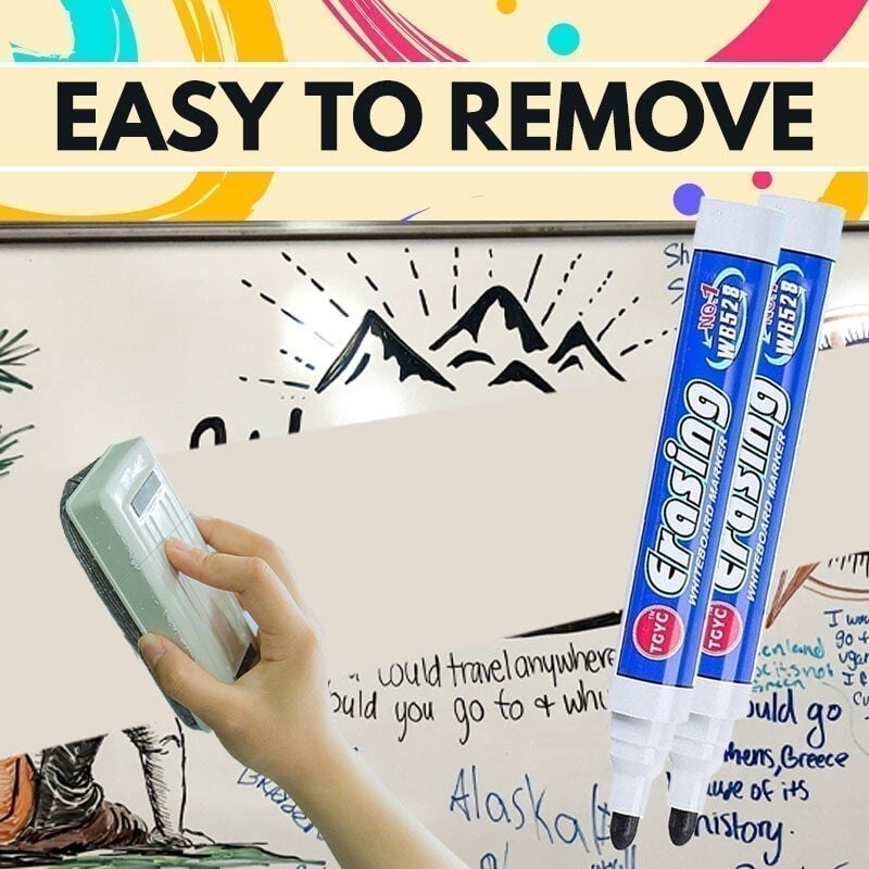 Magic floating pen color water-based erasable whiteboard pen water drawing numbers in water can float color whiteboard pen