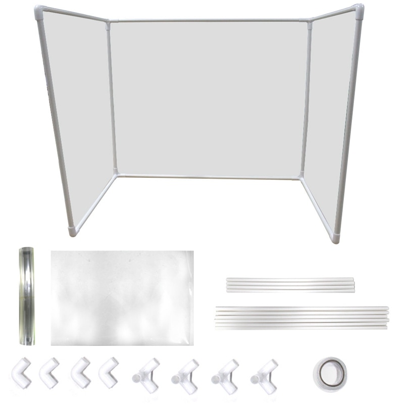 2 Pack Sneeze Guard & Shield for Counters - Clear Protective for Reception Desk Office DIY Clear Barrier