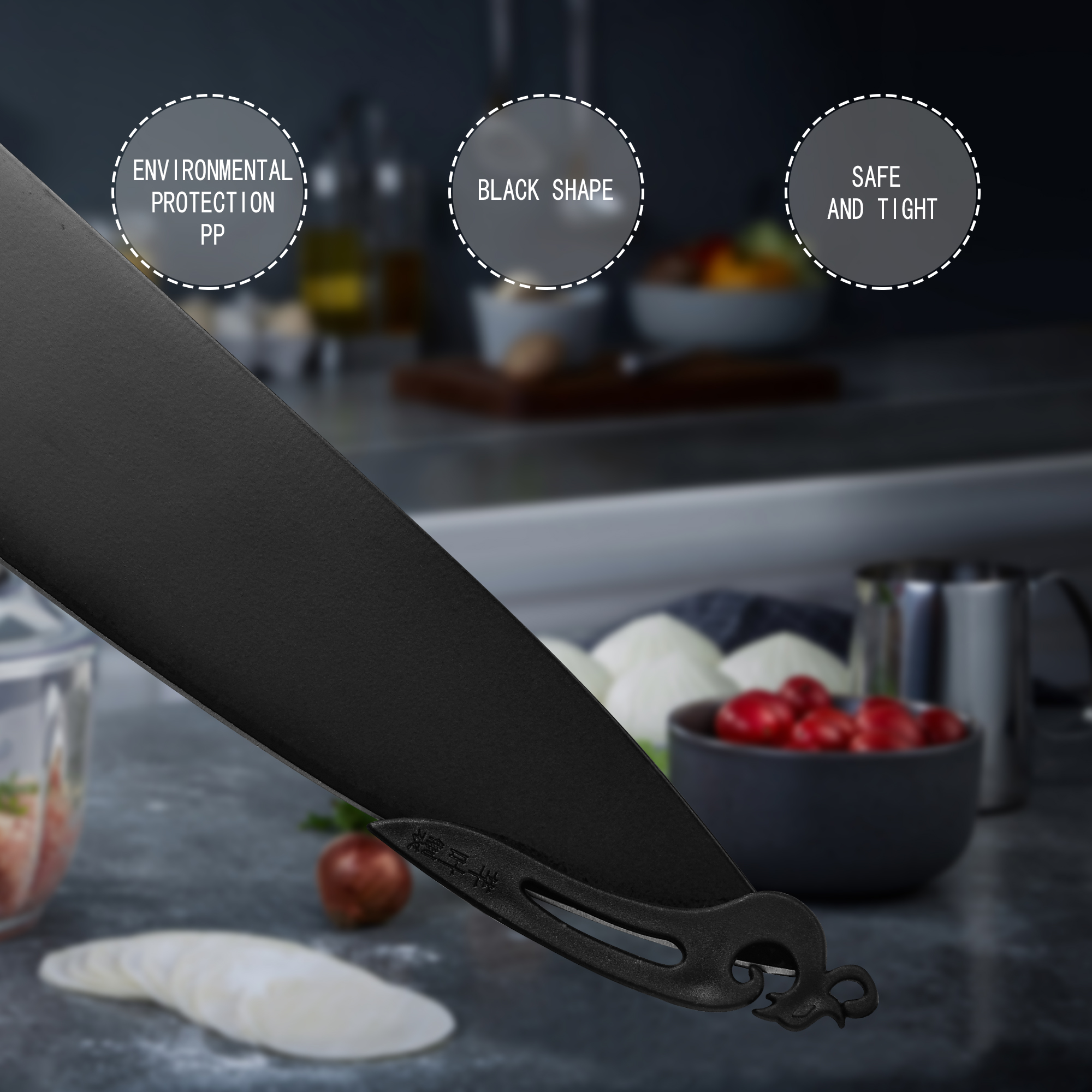 XYj 50-pieces Set Plastic Knife Tip Knife Point Protector Sleeves For Kitchen Chef Knives Knifehead Guard Knives Blade Tip Tools