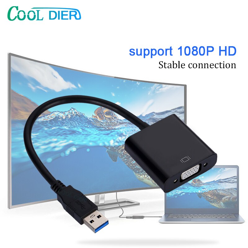 Usb 3.0 Naar Vga Video Display Adapter Kabel Multi-Display Adapter Converter Voor Pc Laptop windows 7/8/10