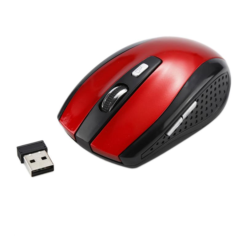 1600 DPI USB Optical Wireless Computer Mouse 2.4G Receiver Super Slim Mouse For Laptop PC Computer USB Receiver