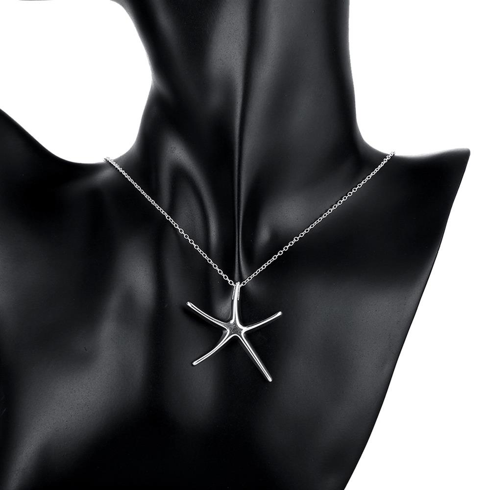 925 Sterling Zilveren Fijne Zeester Hanger Armband Ketting Oorbellen Sieraden Set Voor Vrouwen Party Christmas