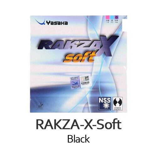 Yasaka rakza x tênis de mesa macio borracha pips-em yasaka original rakzax/rkx esponja de ping pong: RAKZA X SOFT BLACK