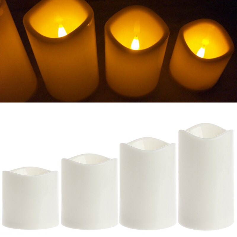 Flameless LED Tea Light Candles Light Lamp Realistic Battery-Powered Flameless Candles for Wedding Birthday Party Home