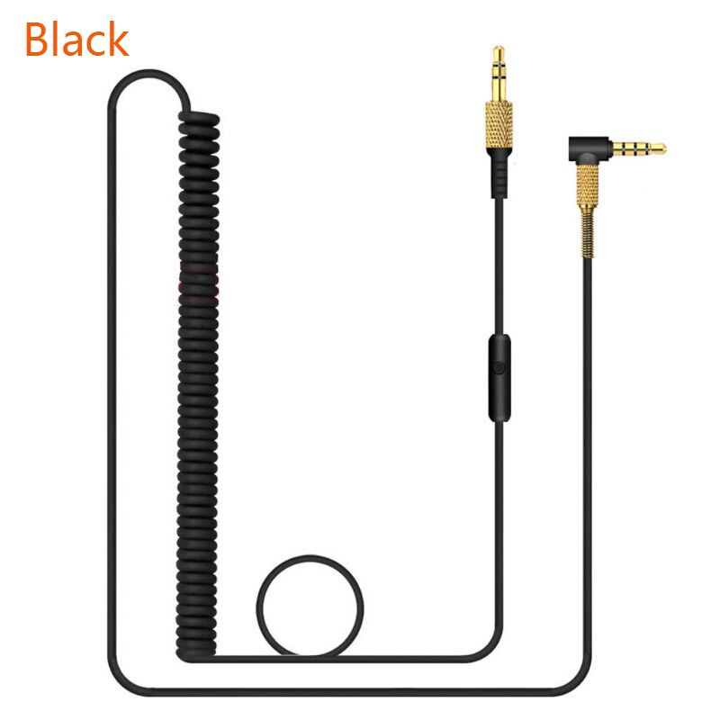 Lente Audio Cable Cord Line Voor Marshall Major Ii 2 Monitor Bluetooth Hoofdtelefoon Qyh: single button key-BK