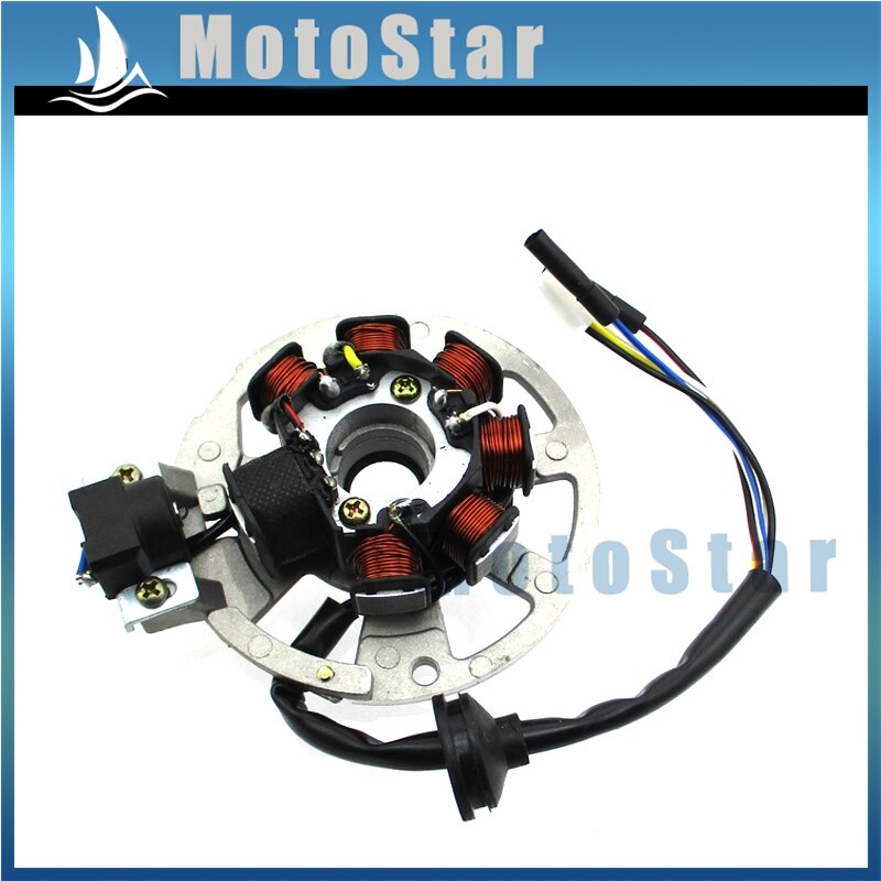 Estator Magneto de encendido de 5 cables, 7 bobinas para Scooter de 2 tiempos Yamaha JOG Minarelli 50 50cc 90 90cc