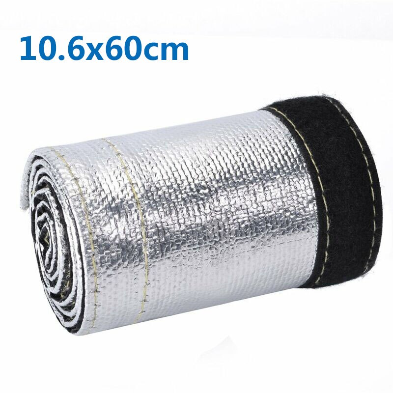 Universal glasfiber metallisk värmesköld hylsa isolerad tråd slang lock wrap vävstol tub lock hölje bildelar
