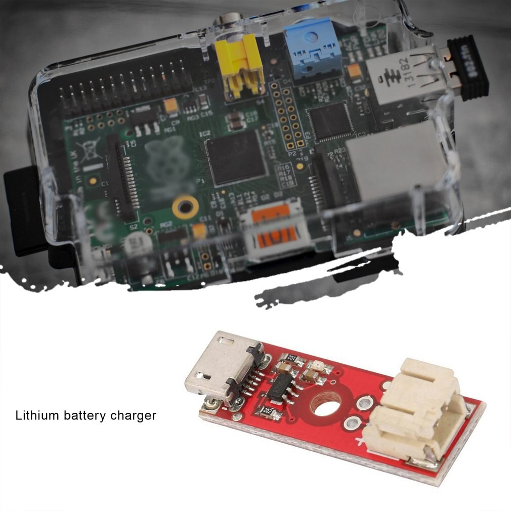 Lipo Charger Basic Micro-Usb 3.7V Lithium Battery Charger 500Ma Mcp73831T Chip Battery Connector Micro-Usb Connector