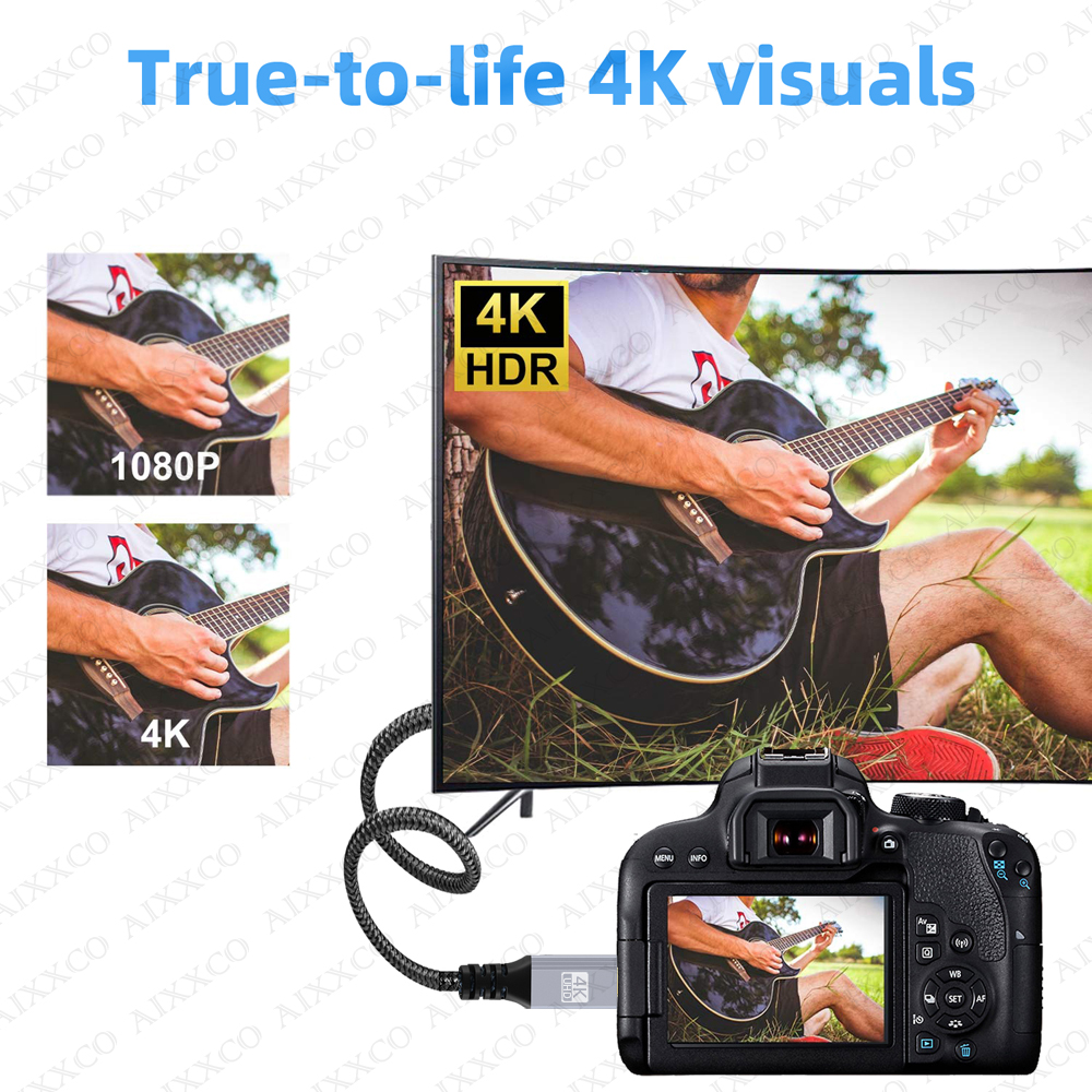 Szybki kabel Mini HDMI kompatybilny z HDMI 2.0 4K 60HZ 1080P 3D do tabletu kamera kamera wyświetlacz adapter kabla