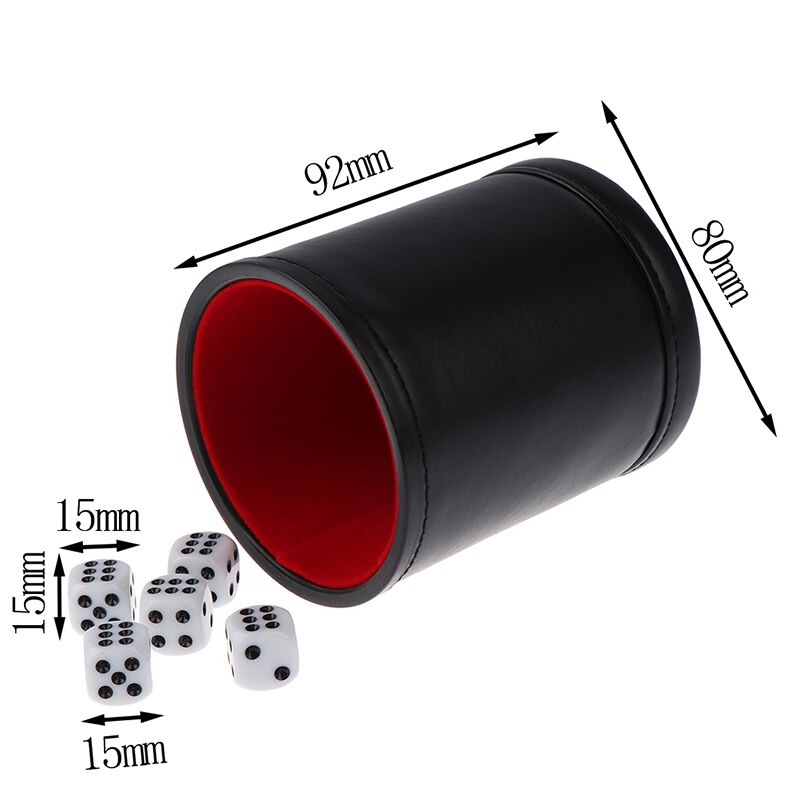 Comércio exterior plutônio flanela de couro mudo copo de dados barra ktv entretenimento dice cup fontes do jogo