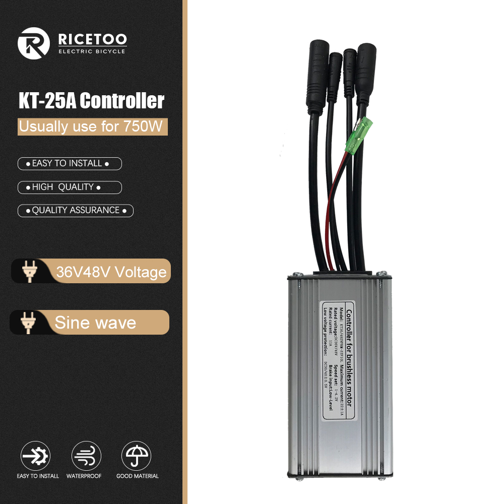 250w-3000w sähköpyörän ohjainta  kt 15a-50a siniaalto-kanttiaalto-ohjainta harjattoman moottorin polkupyörän lisävarusteita: Ruskea