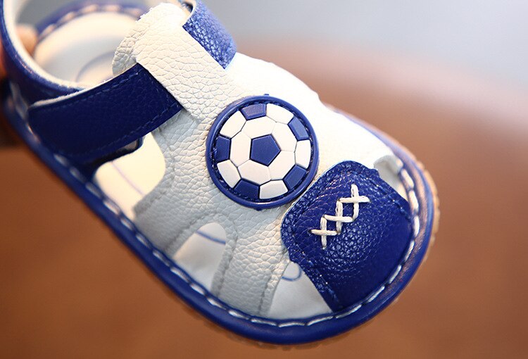 Zomer baby jongens strand sandalen kind jongens baby peuter voetbal sandalen 15-19 0-2 jaar 3 kleuren met stem a -2033 tx09