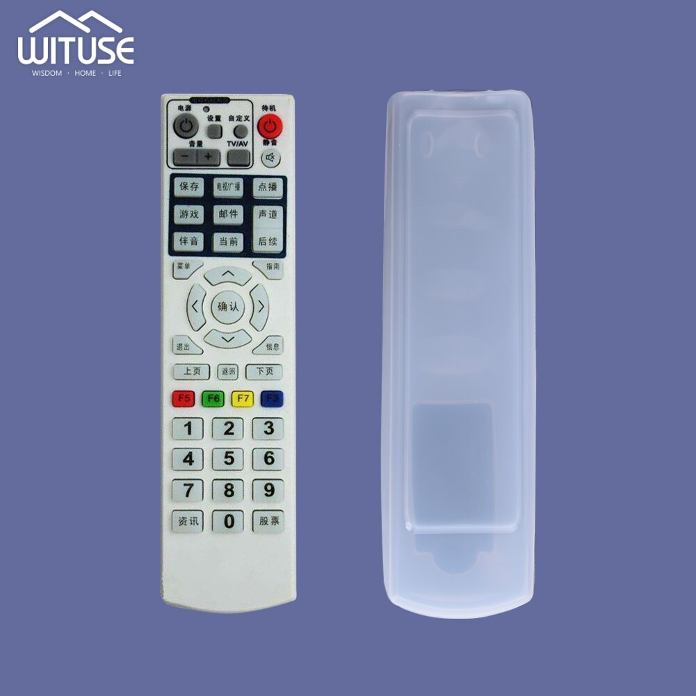 Transparent Silicone Remote Control Cover For Hisense Konka Haier TV Air Conditioner Remote Control Case Dust Protective Case: Model A 18.5 x 5cm
