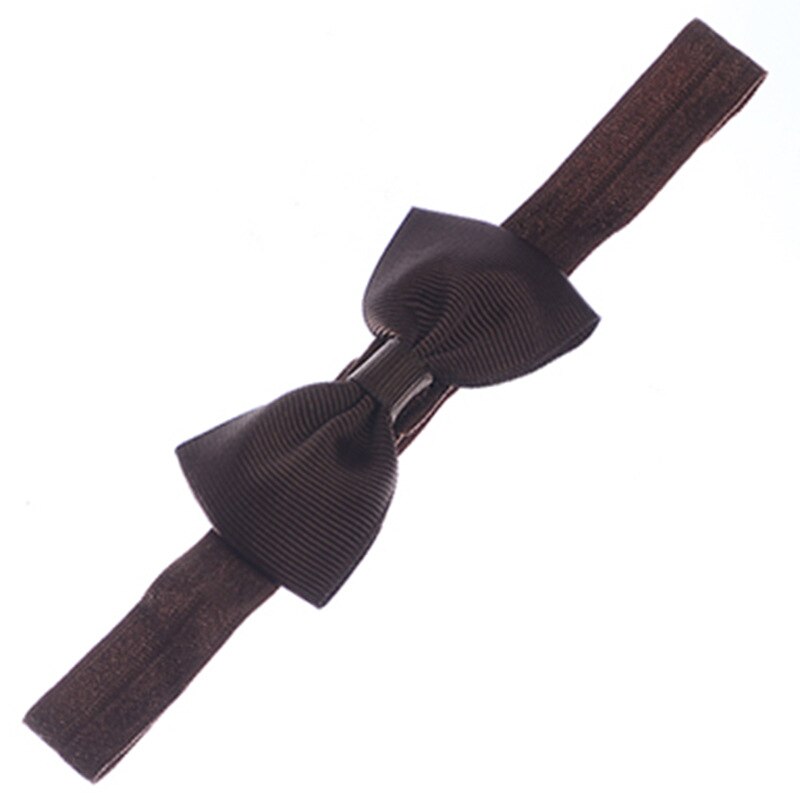 10pcs/lot kids Small Bow Tie Headband DIY Grosgrain Ribbon Bow Elastic Hair Bands Hair Accessories