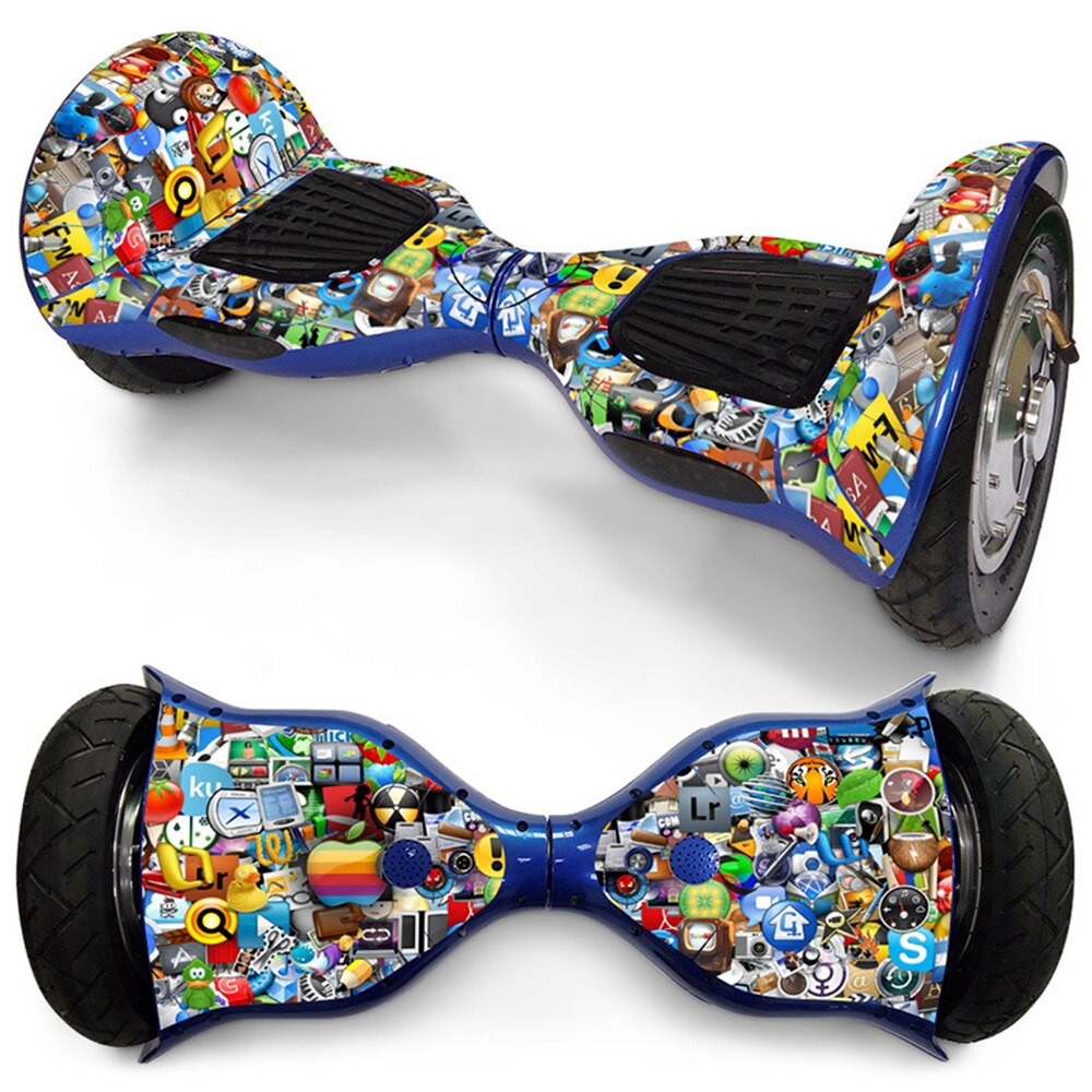 10 Inch Zelfbalancerende Elektrische Scooter Cover Sticker Protector Mini Kleurrijke Decoratieve Papier Klassieke Hoverboard Decoratie: 0105