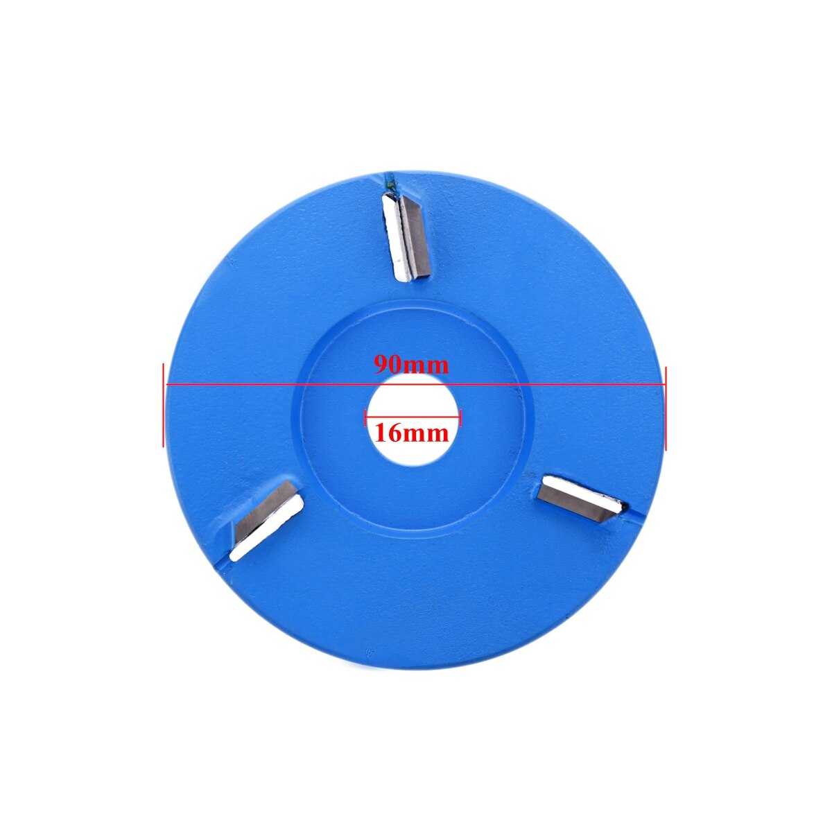 16mm Aperture Angle Grinder Woodworking Three-tooth Turbo Plane Wood Milling Cutter Carving Blade Digging Wood Carving Disc Tool