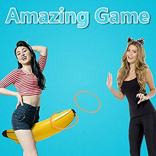 Bachelorette Party Game Opblaasbare Banaan Ring Toss Game Kit Plastic Toss Ringen voor Gooien Games Party Decoraties