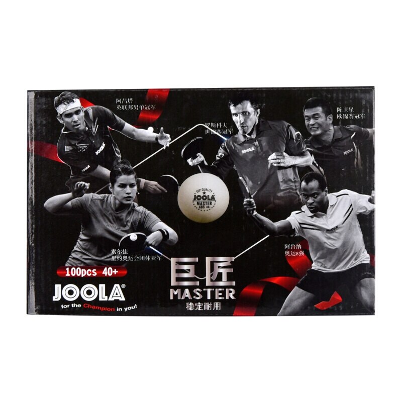 JOOLA-pelota de tenis de mesa, material de plástico polivinílico cosido, 40 + bolas de ping pong, 100 bolas, ABS, 1 Estrella, maestro de entrenamiento