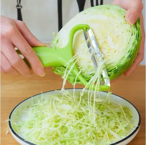Trituradora multifuncional de cocina, trituradora en espiral creativa, trituradora giratoria, rallador cortador de verduras: Gris claro