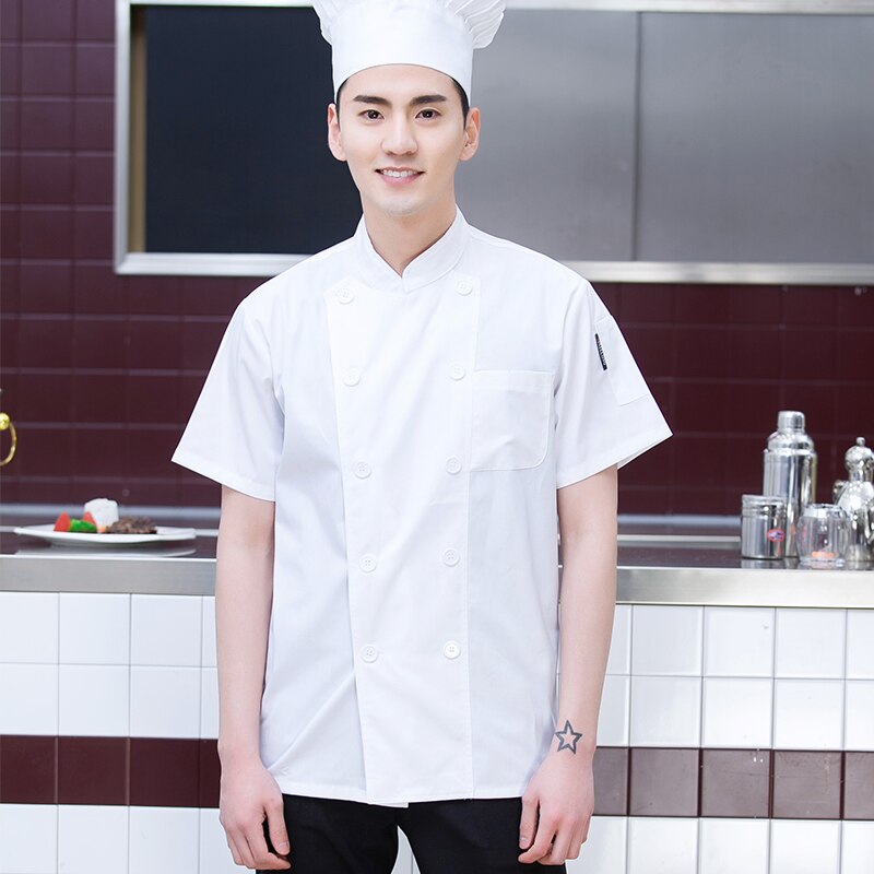 long sleeves restaurant uniform chef coat Hotel cook costume Jacket Baker Barber Uniforms Kitchen Top workwear uniforms