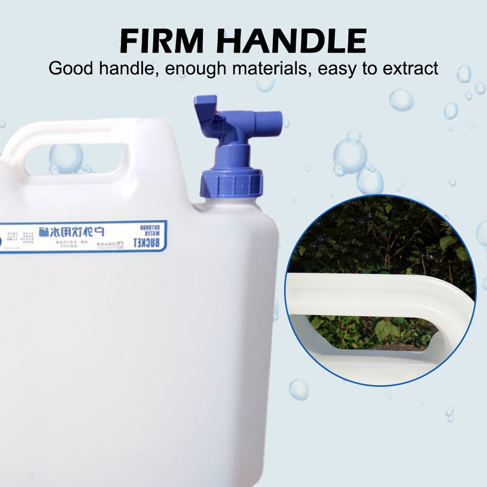 10L 15L Portable Water Container with Faucet 2 Handles for Camping Hiking Driving Outdoor Hiking Picnic Camping Water Tank