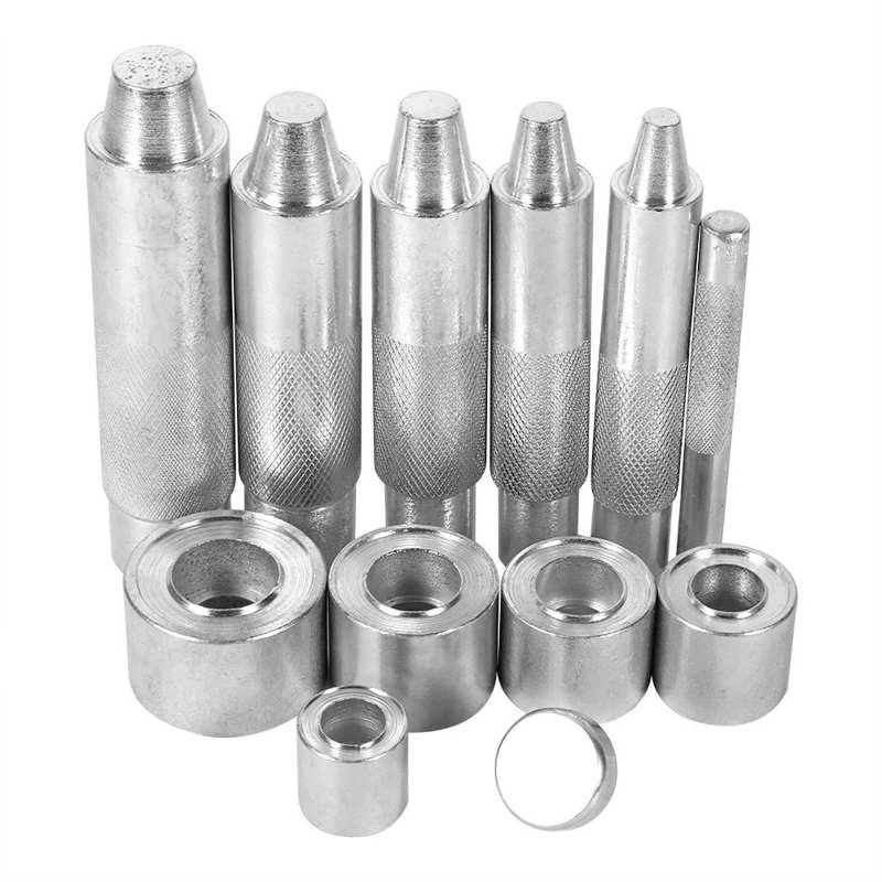 Ojal para perforar agujeros, herramienta de troquelado para artesanía de cuero, ropa, tela, cortina, ojal, herramienta de perforación de 4/12/14/17/18/20mm
