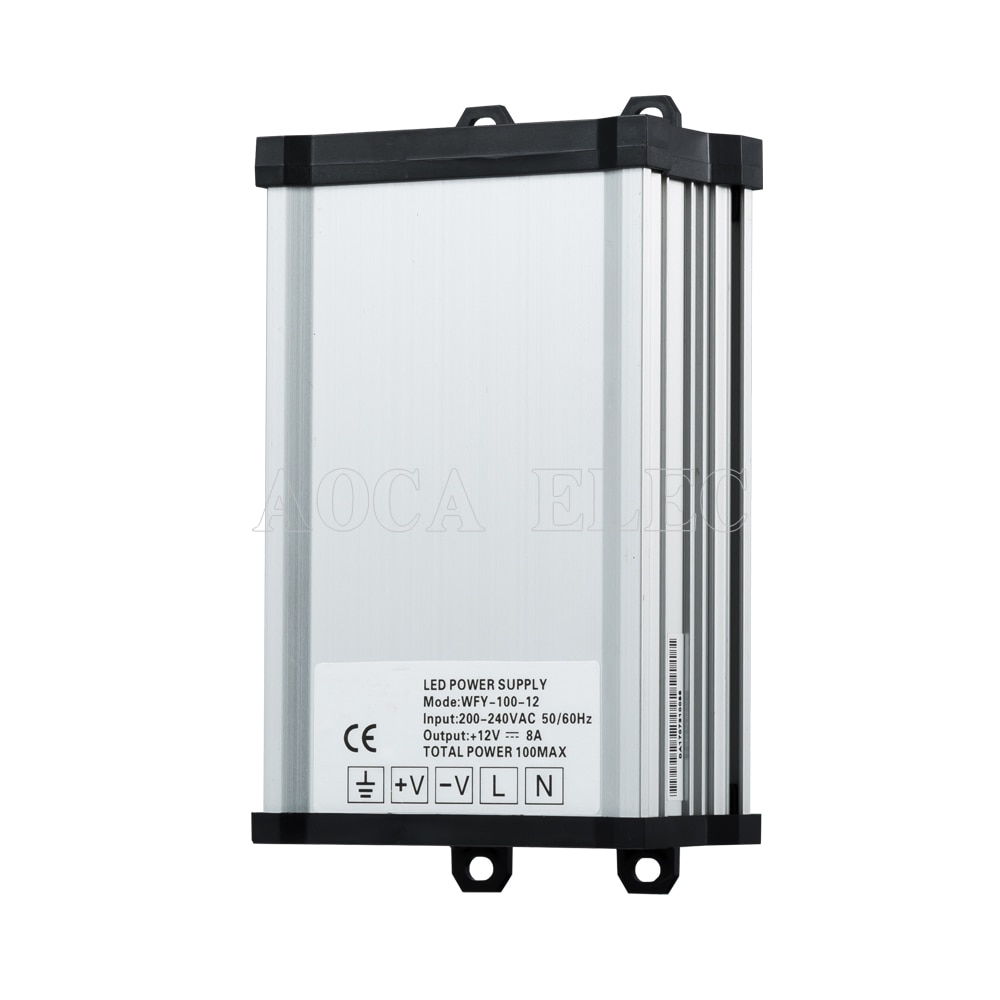60w 100w 150w 250w 350w 400w 12v slim led driver  dc 12v 24v lys transformer adapter ce rohs regntæt udendørs strømforsyning