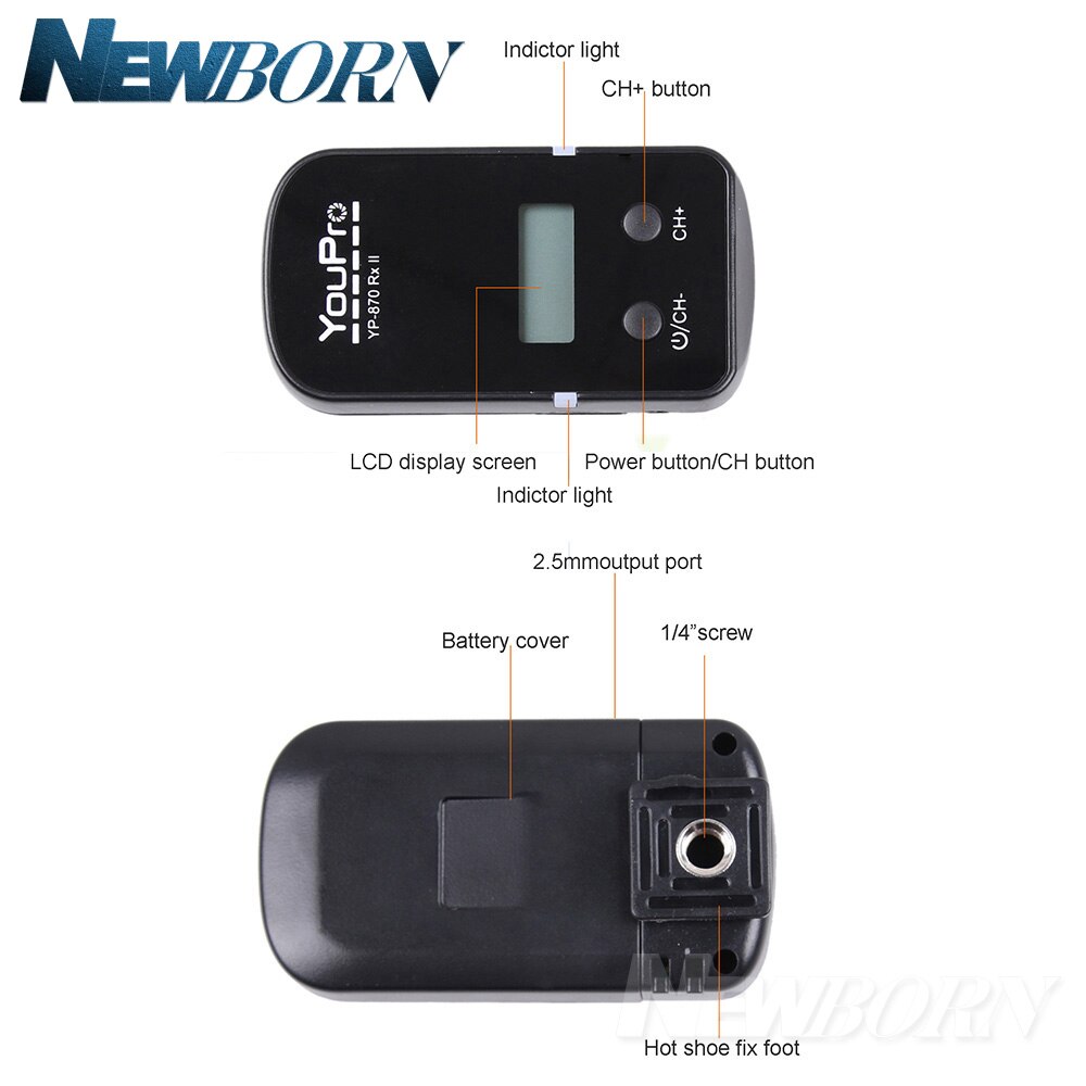 YP-870II uc1 montar temporizador do obturador sem fio remoto para olympus E-M10/E-M5/E-M1/PEN-F/E-PL7/E-PL6/E-PL5/E-PL3/E-PL2/E-P5/E-P3