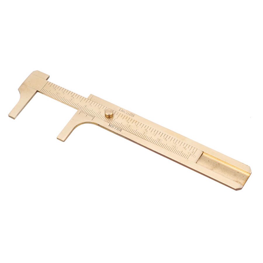 100mm Metal Double Scale Sliding Gauge Vernier Caliper Ruler Measuring Tool