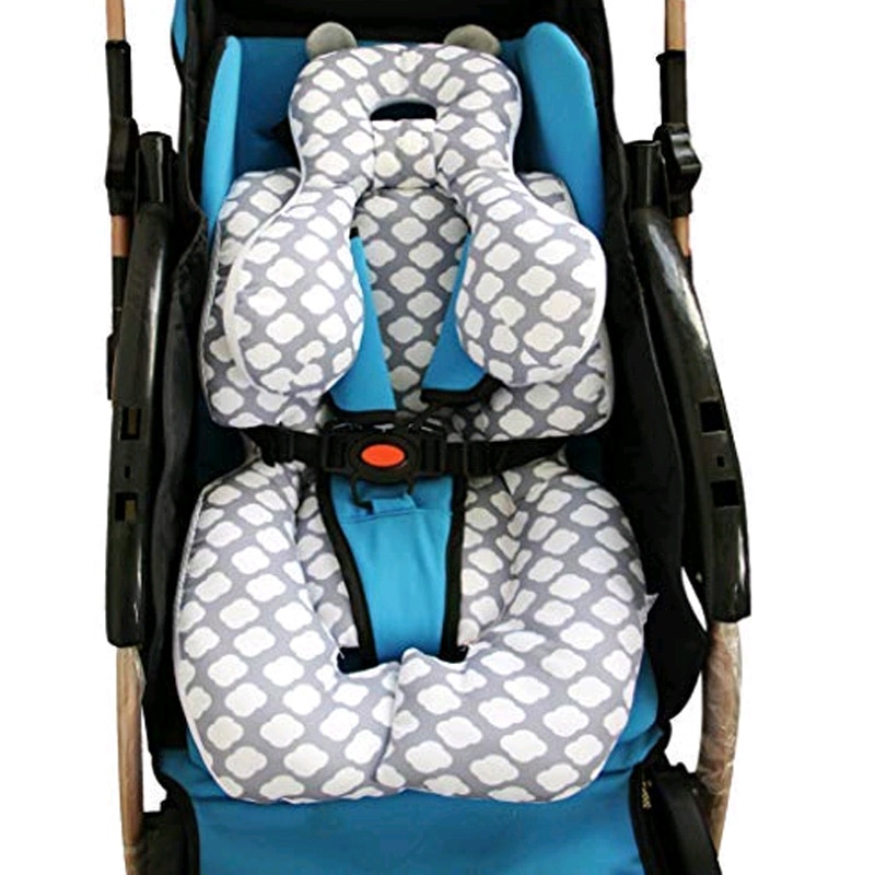 Omkeerbare Baby Head Body Ondersteuning Kussen Zachte Pasgeboren Veiligheid Slapen Kussen Voor Autostoelen & Wandelwagen Gekwalificeerde Nek Bescherming