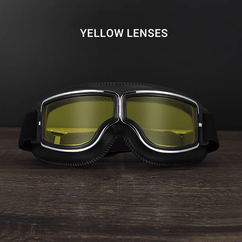 Motorradbrille für Outdoor-Sport, Motorradfahrer, Cafe Racer, Retro, Motocross, Fahrradbrille, Vintage-Ski-Sonnenbrille