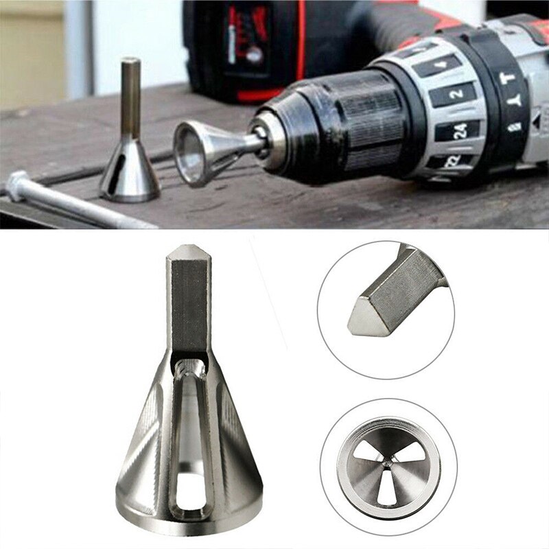 Ontbramen Externe Afschuining Tool Roestvrij Staal Verwijderen Burr Gereedschap Voor Metalen Boren Tool