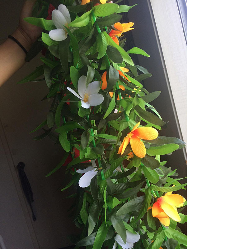 3 stk hawaiian kunstige blomster guirlande halskæde sommerfugl blad blomst leis blad fest hawaiian pool fest dekorationer