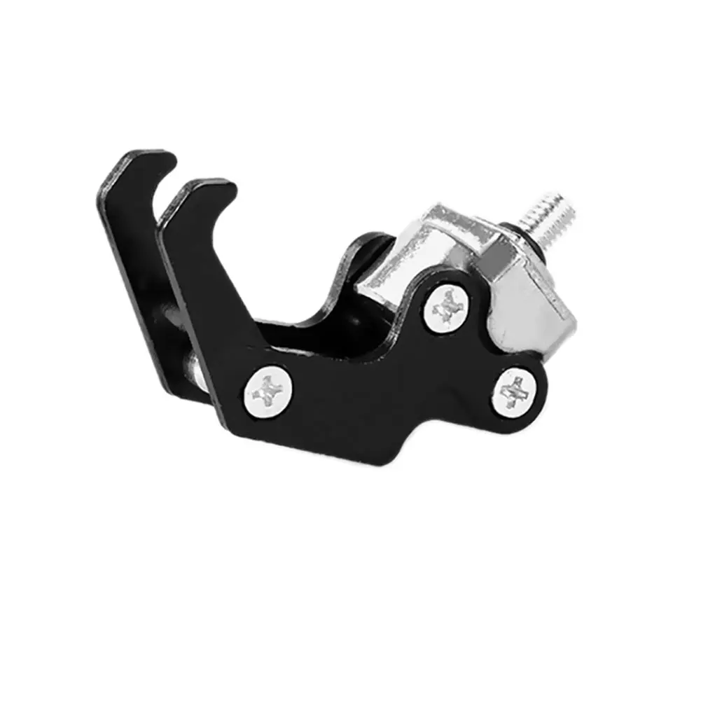 Colgador de garra de águila para casco de motocicleta, gancho duradero de 6mm con tornillo de aluminio, guante para casco de motocicleta, soporte para transporte de equipaje, 1 Uds.: Negro