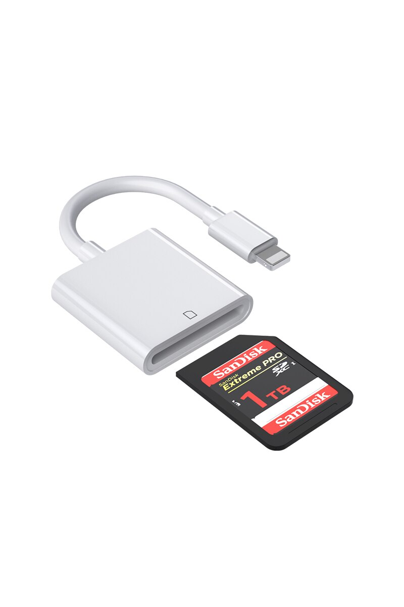Lighting SD Card Reader Adapter Flash Drive Smart Memory Tool For Iphone Ipad