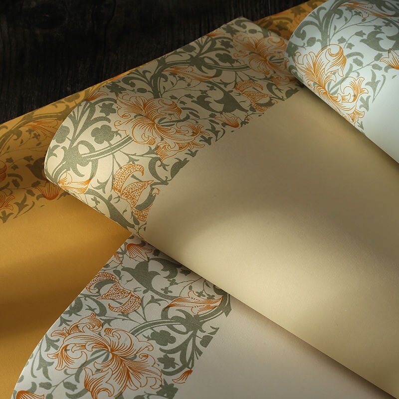 Batik Kalligrafie Papier Half Rijp Xuan Papier Prachtige Patroon Chinese Kalligrafie Papier 10 Vellen Landschap Patroon Xuan Zhi