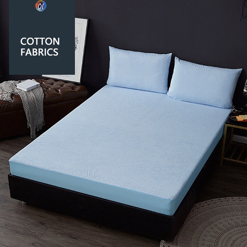Cotton Striped Terry Cloth Waterproof Bedspread for Urine Isolation Single Piece Simmons Protective Cover Waterproof Bed Sheet