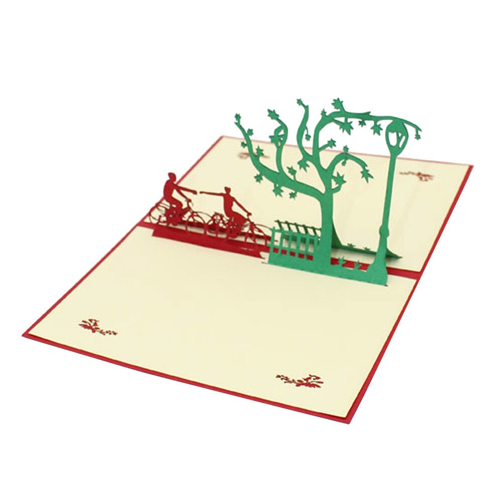 Newest creativity Paper 3D Pop Up Cards Valentine Lover Happy Birthday Anniversary Greeting Cards Postcards Card