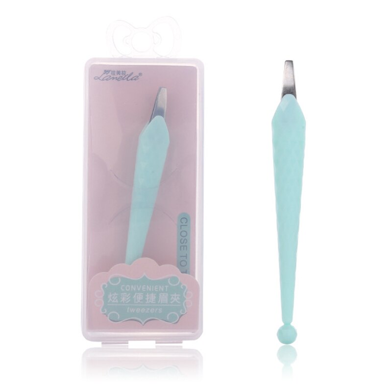 1pcs Eyebrow Tweezers Stainless Steel Pincet Straight Tip Eyebrow Tweezers Face Hair Removal Tools Tweezer