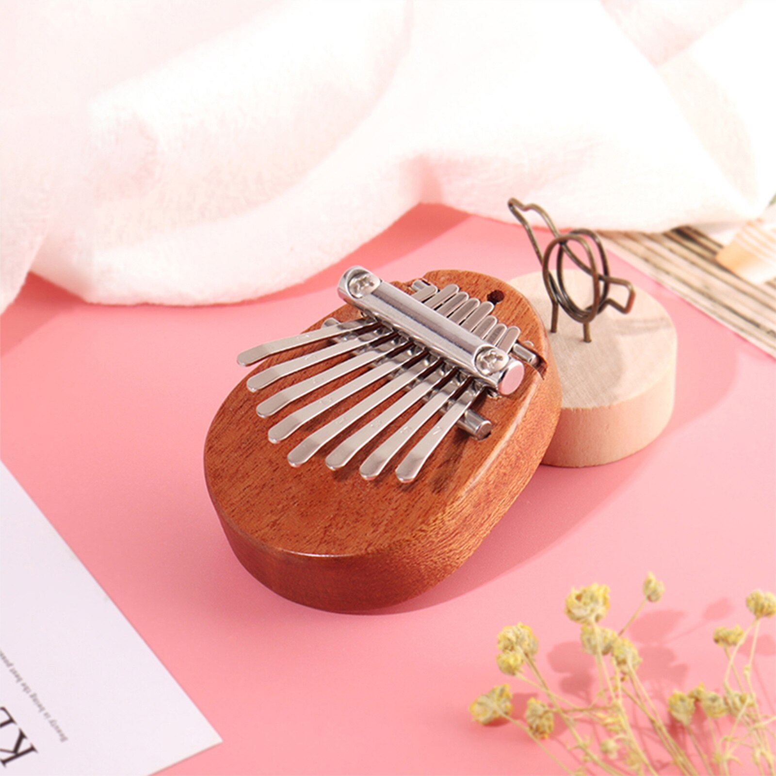 Houten Duim Piano Muziekinstrument Plezierige Kalimba 8 Keys Mini Vinger Instrument Levert Voor Kinderen Volwassen