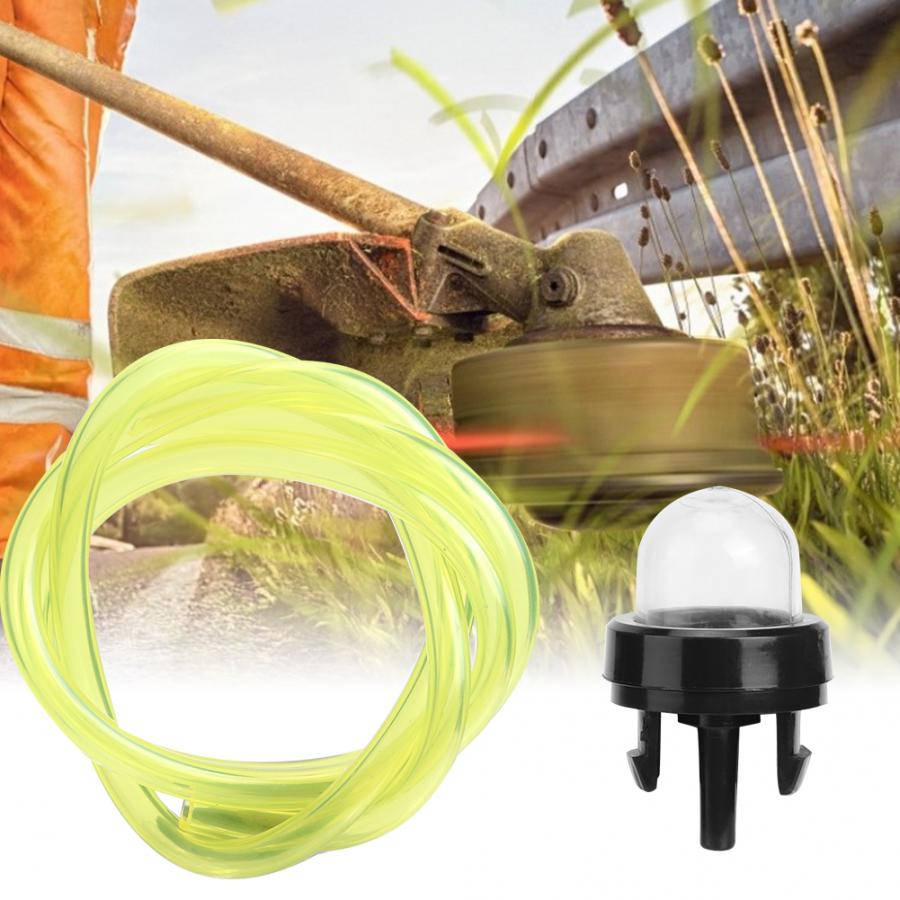Fuel Line Primer Bulb 2Pcs Fuel Line with 5Pcs Primer Bulb Replacement Accessories Fit for Poulan Chainsaw Trimmer Primer Bulb