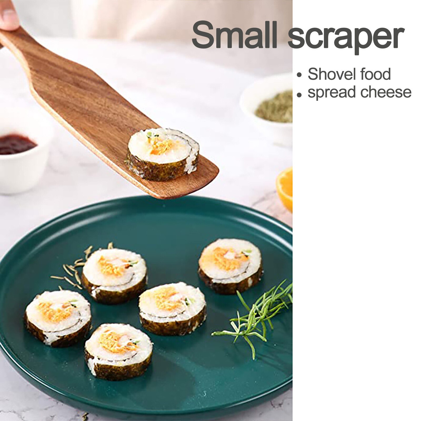 Long Handle Spatula Wood Spatula Stir Cooking Set