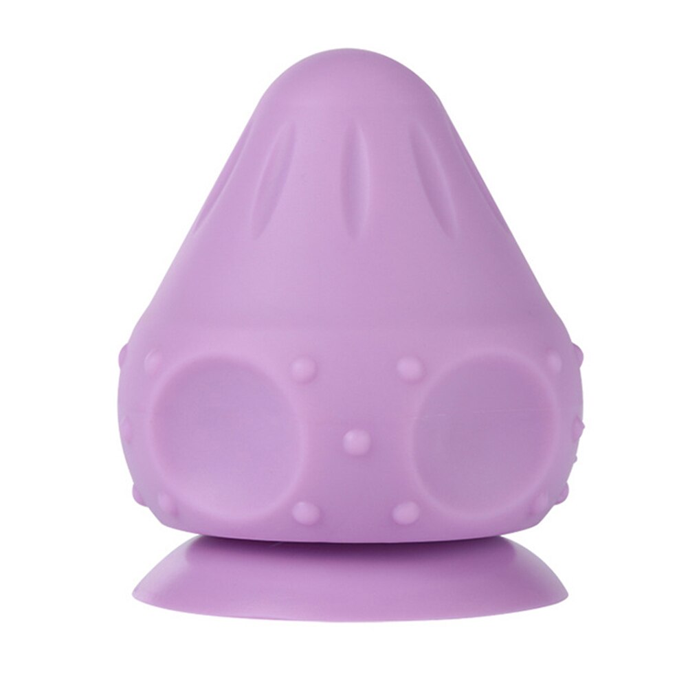 Cono de masaje de silicona, Bola de adsorción sólida, aparato de masaje de liberación muscular de Psoas, espátula para espalda y columna vertebral, espátula para pies y Yoga: Purple