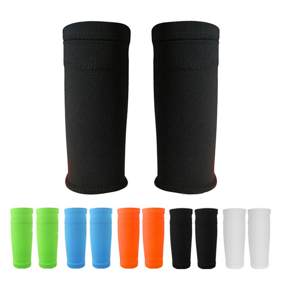 1 Pair Men Shin Guard Adult Kids Boys Football Leggings Ankle Socks Foot Protect Thick Pad Sleeves Shin Guard
