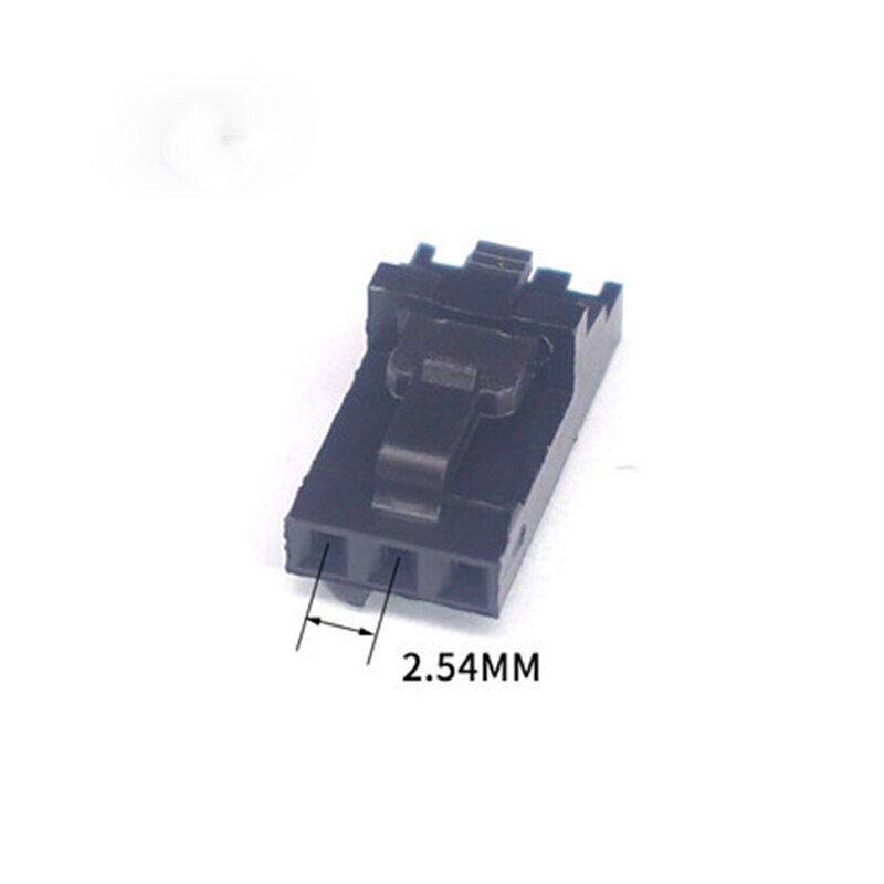 20Pcs MX2.54 Dupont Connector 2/3/4/5/6Pin Met Riem Gesp Enkele Rij 2.54mm Behuizing